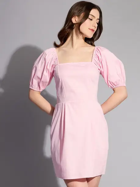 Freehand Women Shift Pink Mini/Short Dress - Image 4