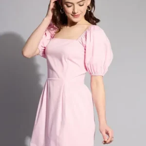 Freehand  Women Shift Pink Mini/Short Dress